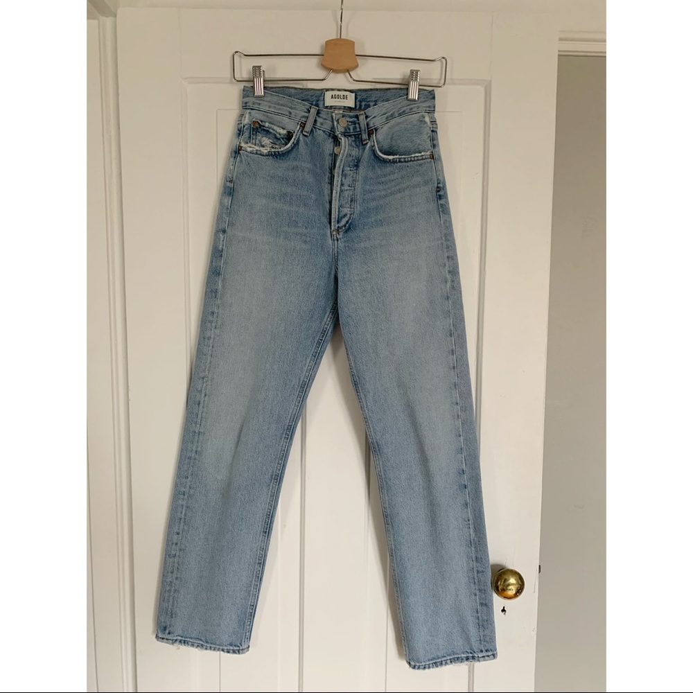 NWOT Agolde 90’s mid rise loose jeans sz 23